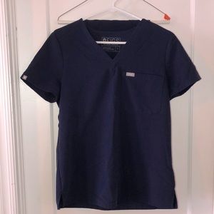 Matching Navy Blue scrub set.